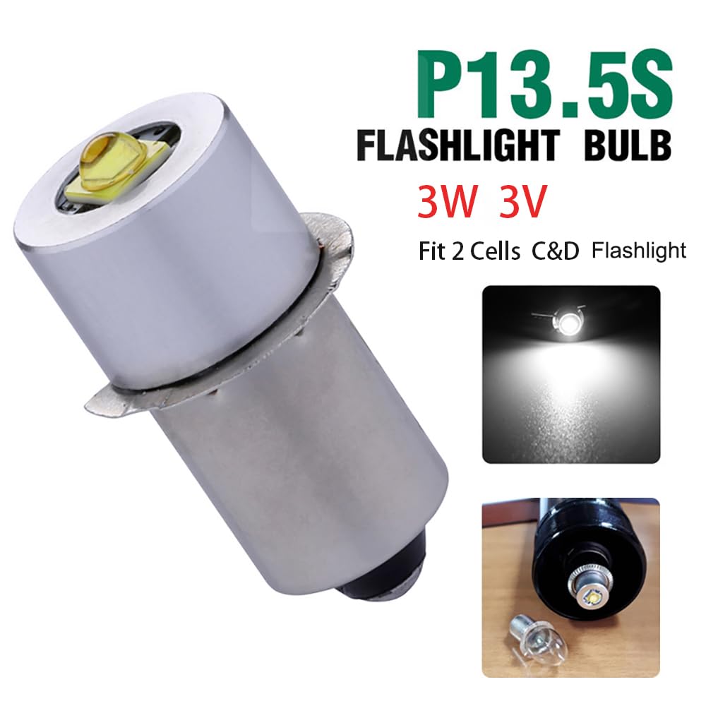 TRLIFE Maglite LED Bulb 6000K daylight white and 110-degree beam for wide coverage
