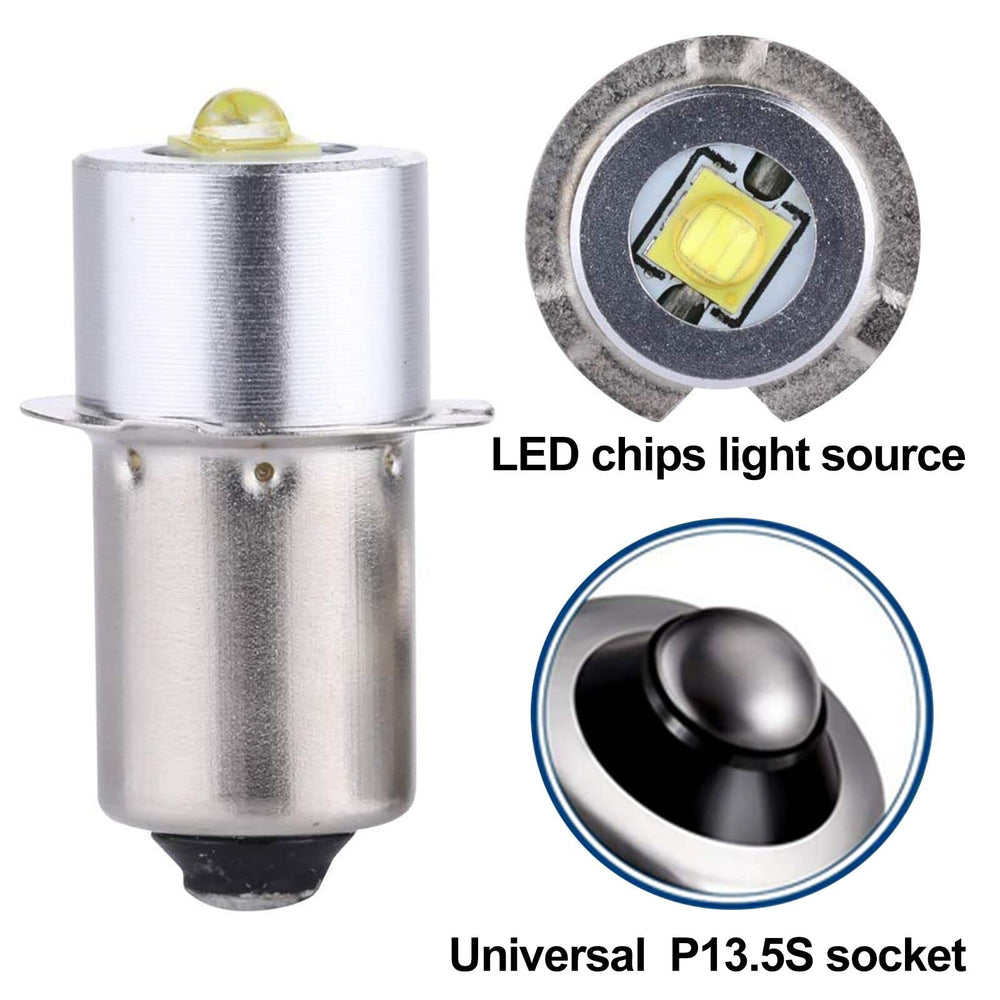 TRLIFE Maglite LED Bulb compatible with standard D and C cell Maglights