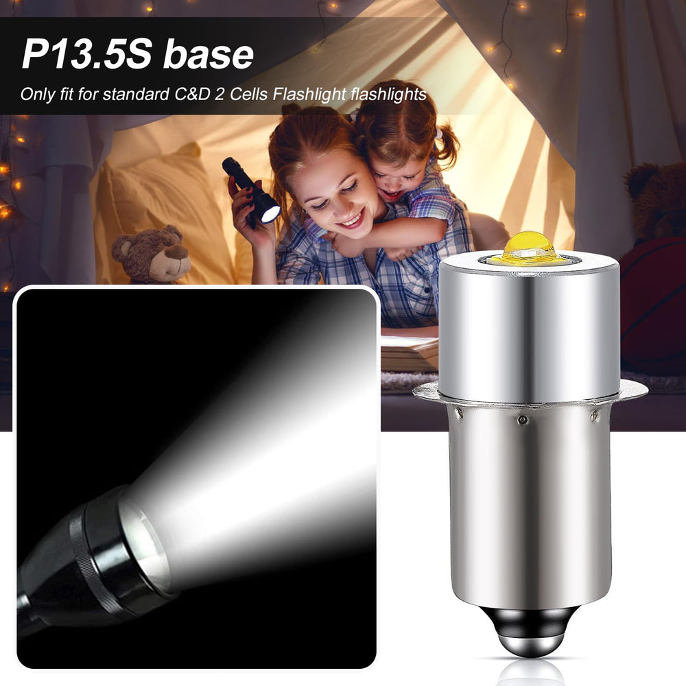 TRLIFE Maglite LED Bulb negative-ring polarity ensures correct installation with compatible flashlights
