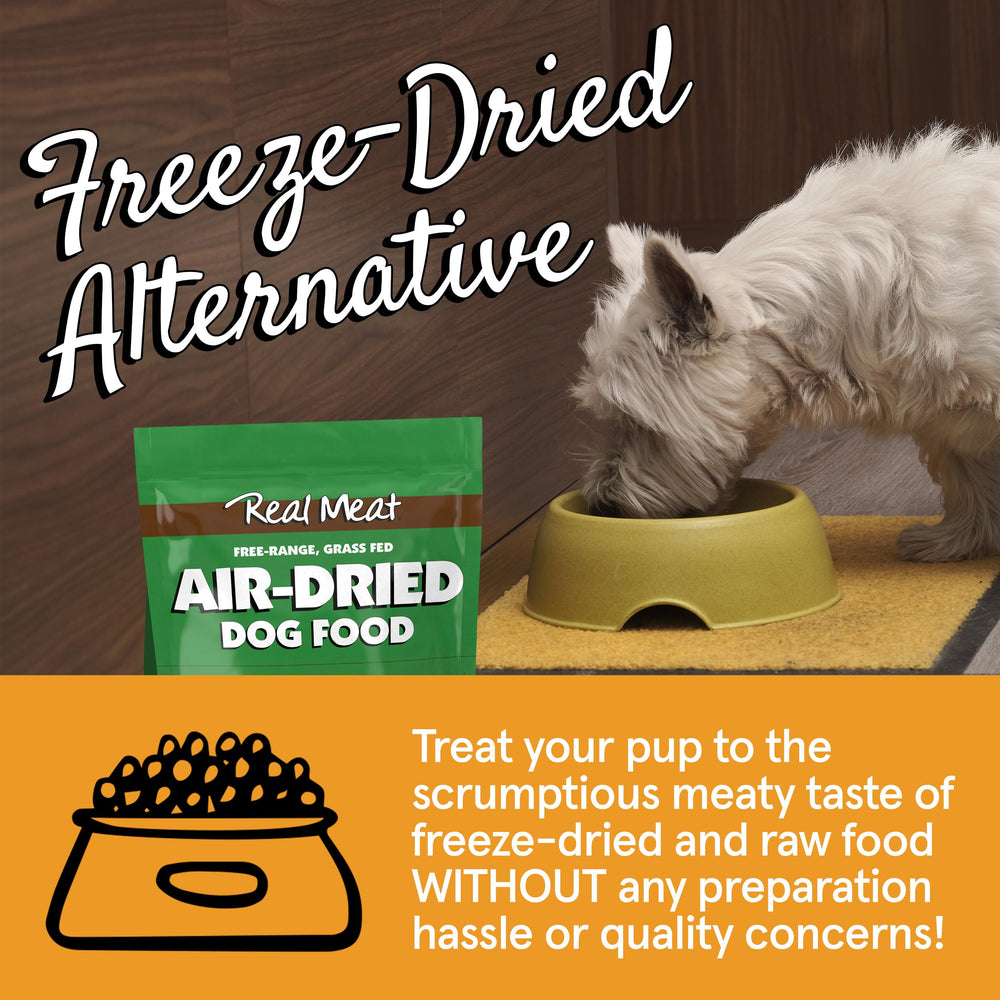 Serving scoop with TRMC dog food for precise portions