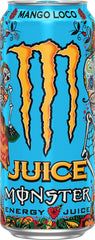 Tropical fruit juice splash featuring Mango Loco for vibrant flavor