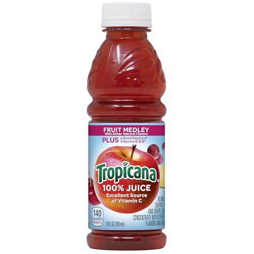 Tropicana 100% juice made from real fruits, no artificial flavors