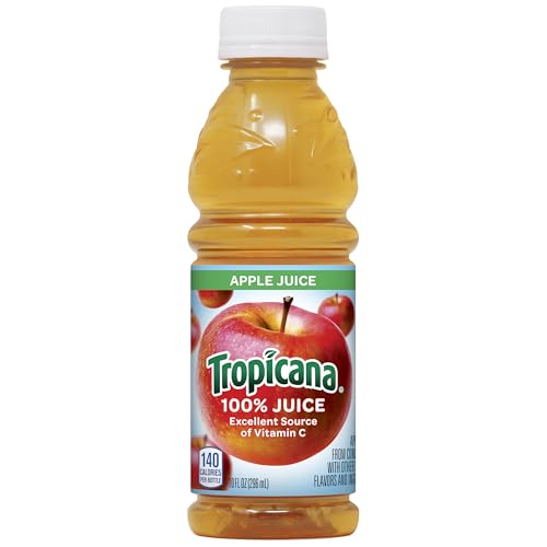 Tropicana Apple Juice 10 oz bottle in a lunchbox for on-the-go
