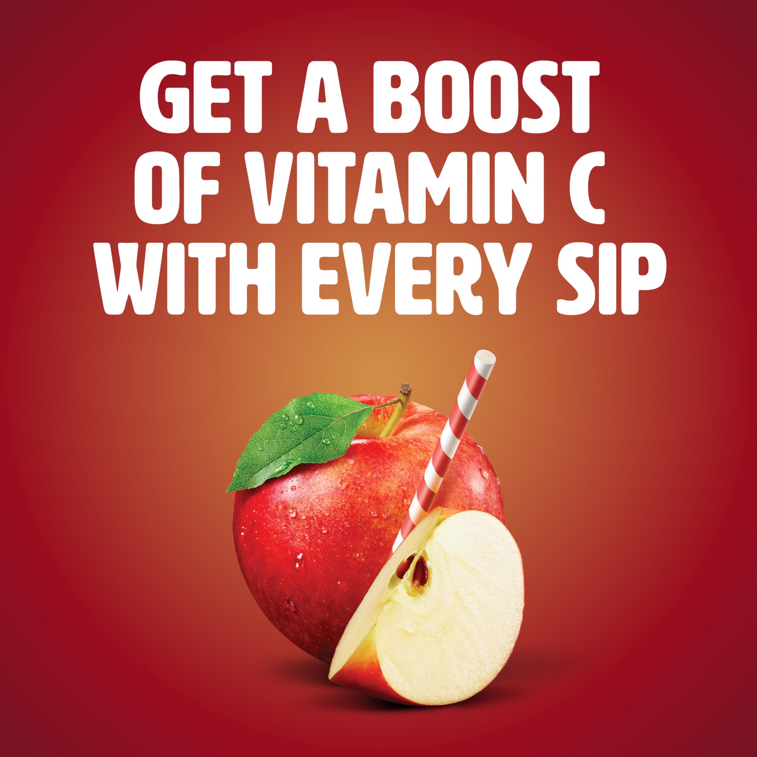 Close-up of Tropicana Apple Juice label with nutritional details