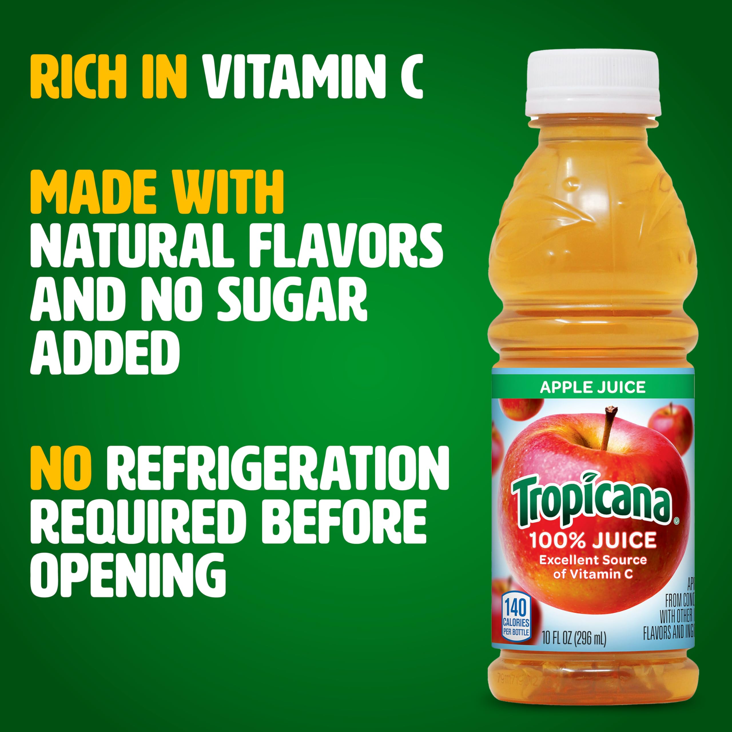 Tropicana Apple Juice bottle ready for on-the-go hydration