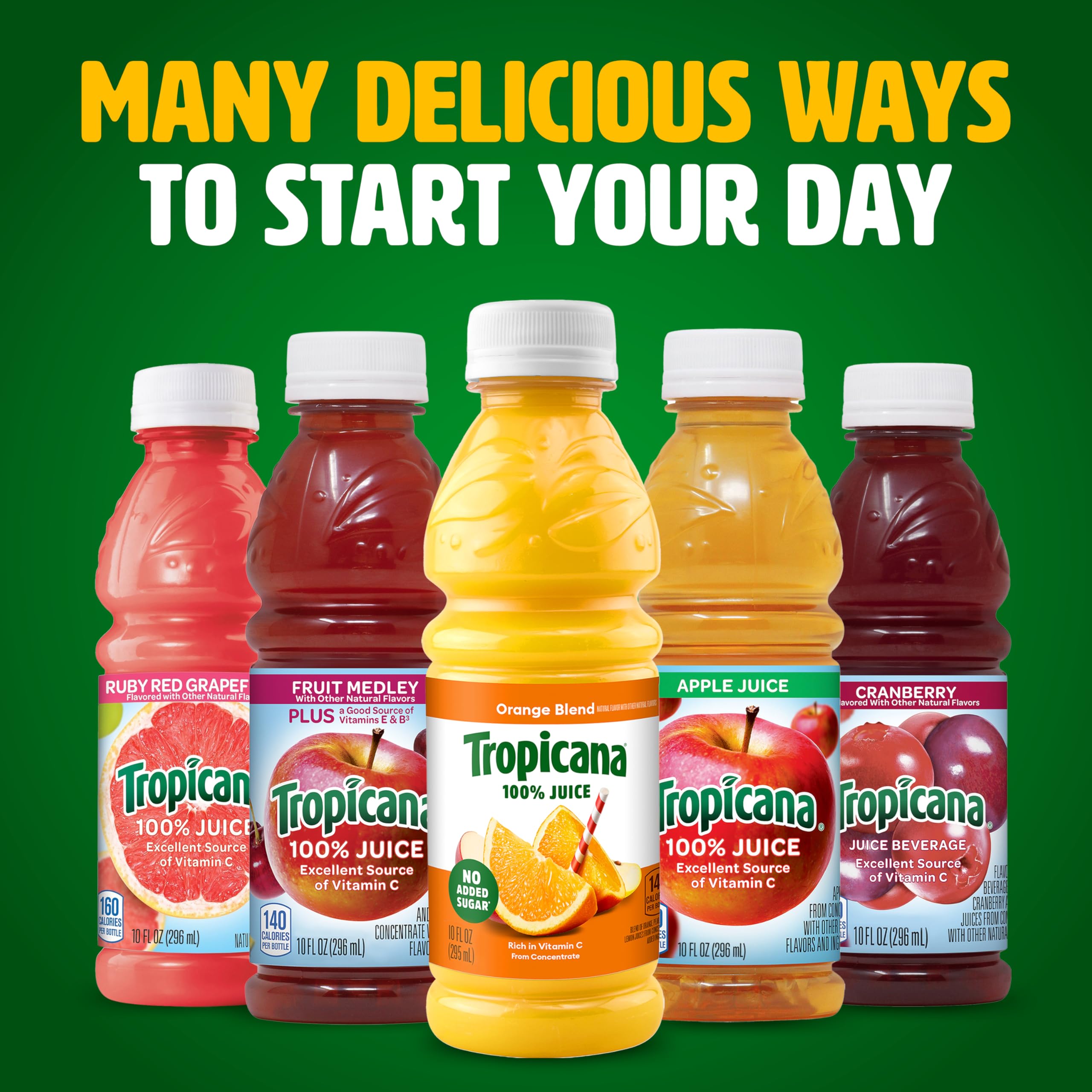 Tropicana ready-to-drink juice glass, inviting flavor with aroma.