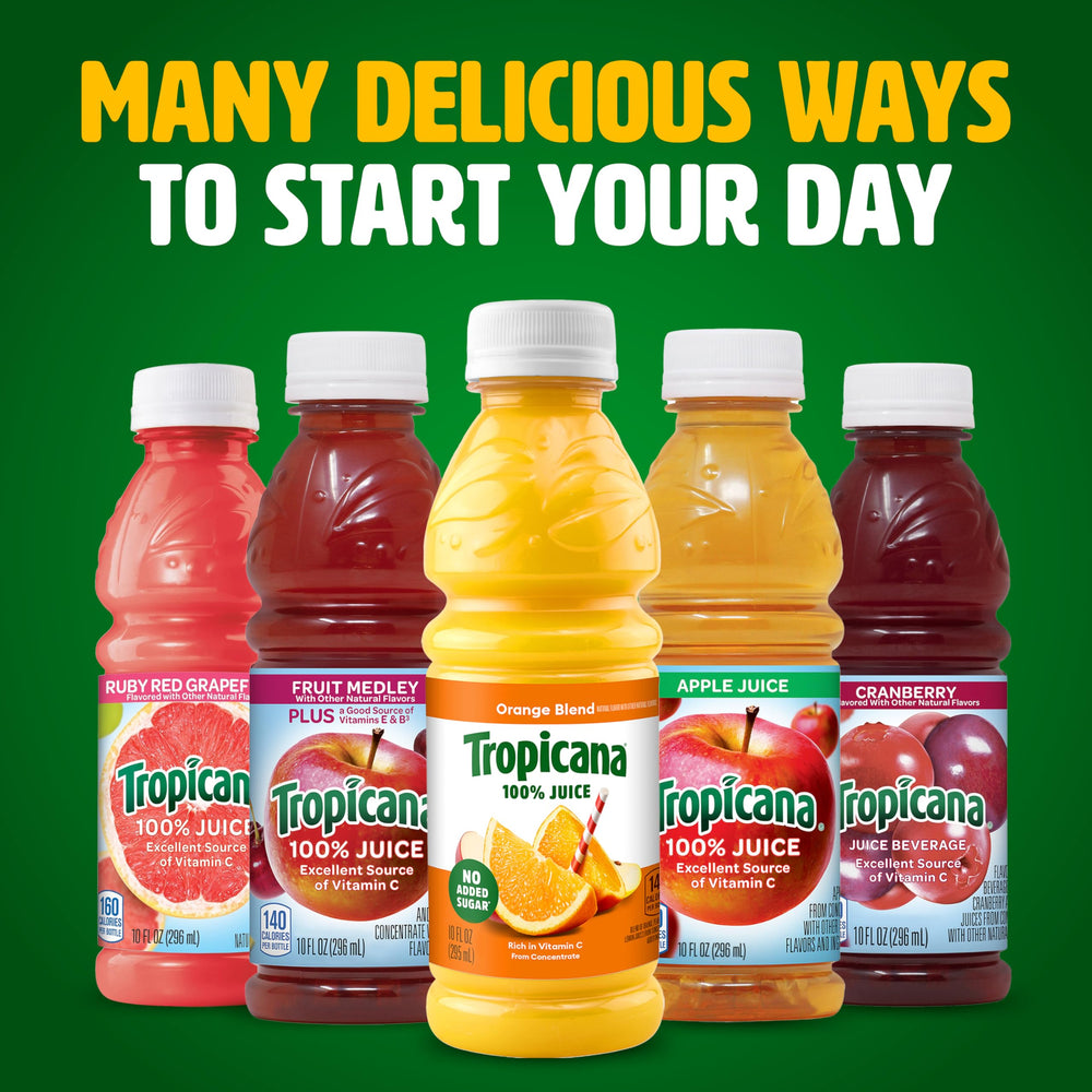 Tropicana ready-to-drink juice glass, inviting flavor with aroma.