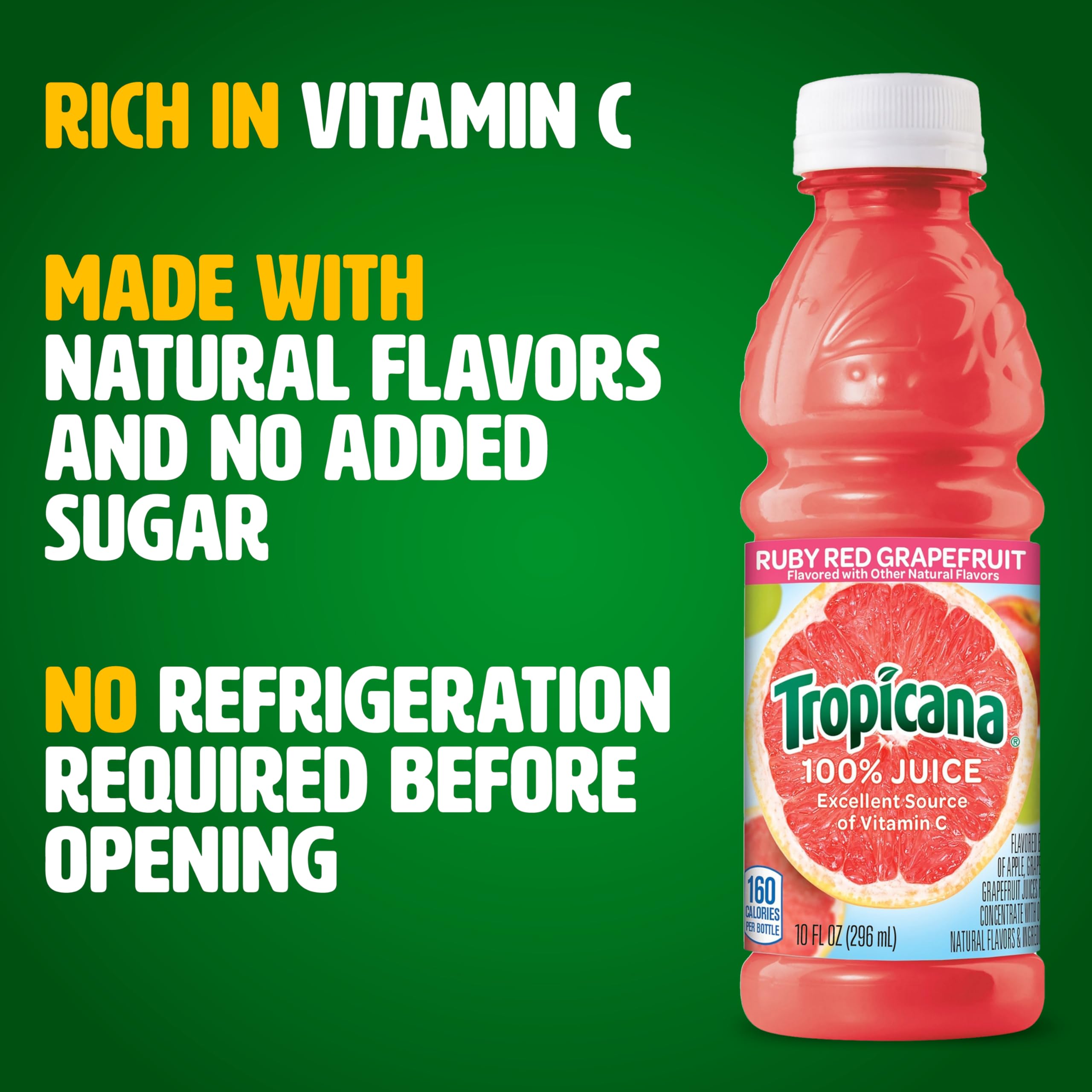 Tropicana Ruby Red Grapefruit juice in a lunchbox for school