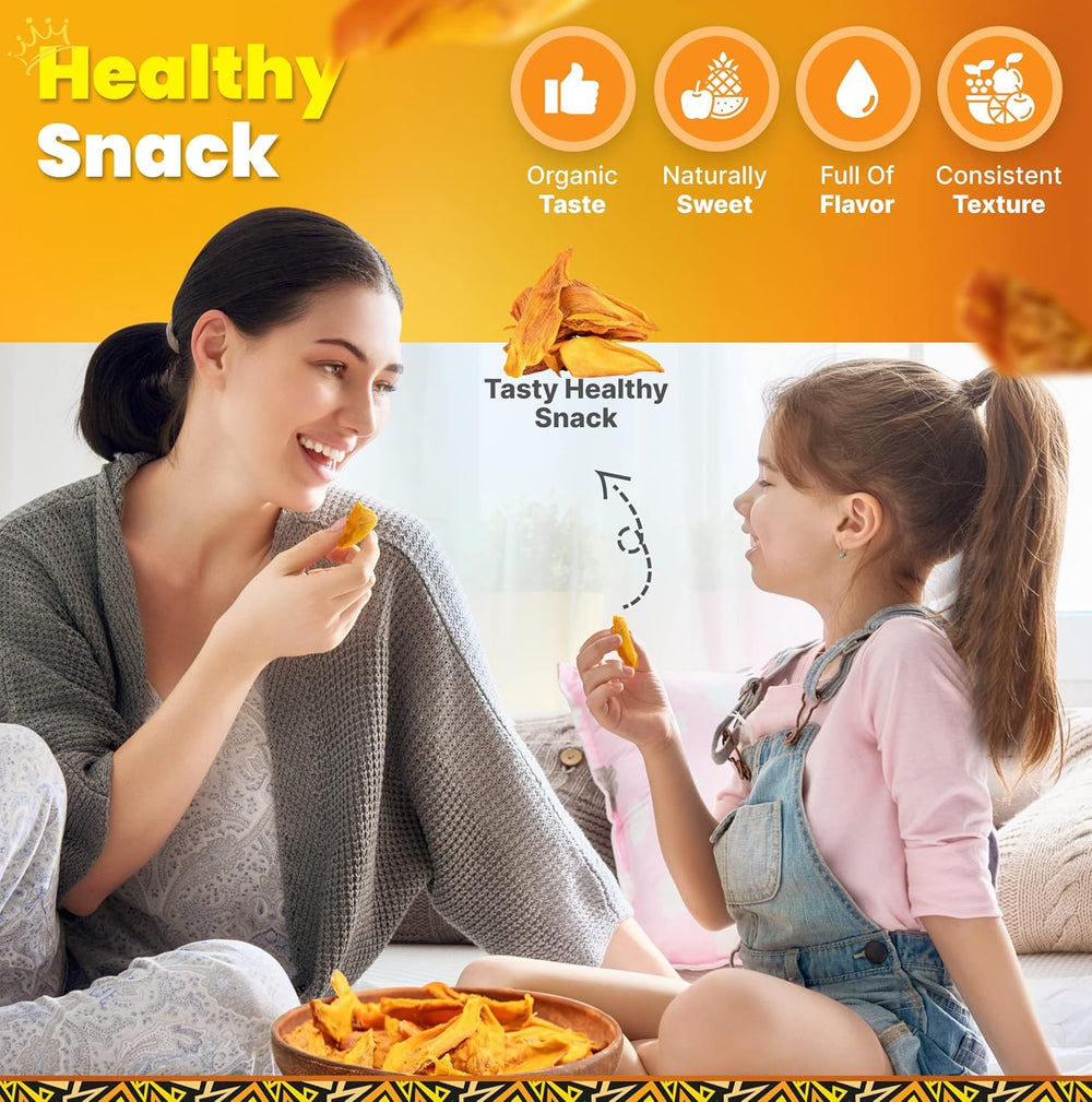 Tropicaux Reign Organic Dried Mango Slices small family farms symbol image reflects community support
