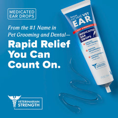 TropiClean HomeVet ear drops pour action ready for use.