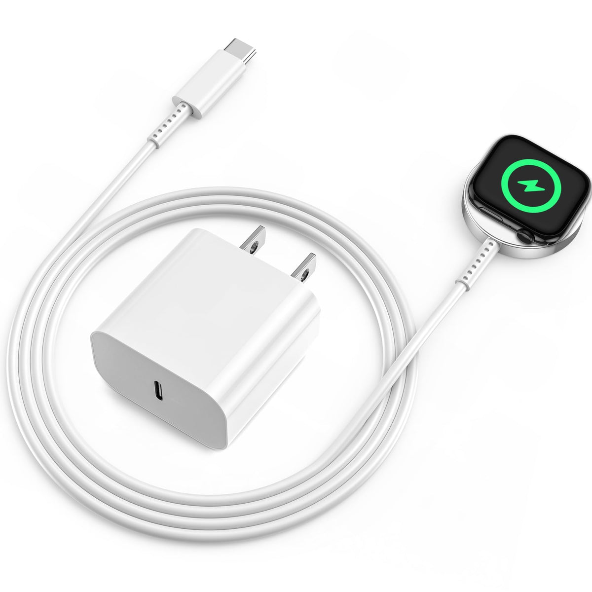 TRPYD Apple Watch charger with magnetic adsorption for precise alignment.