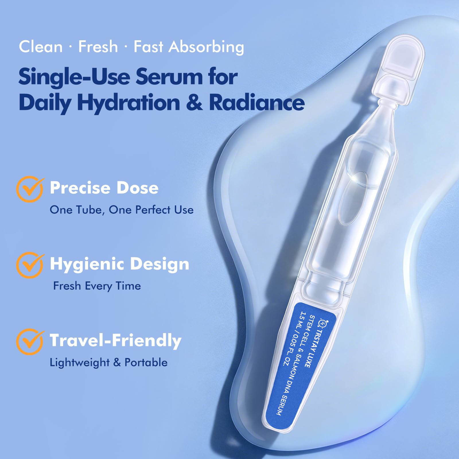 TRSTAY LUXE antioxidant serum ampoule with astaxanthin protects skin
