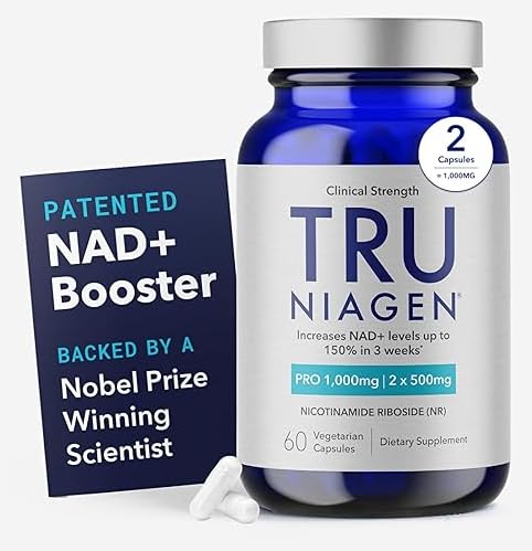 TRU NIAGEN PRO bottle front view highlighting NAD+ energy formula.