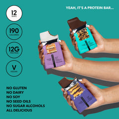 TRUBAR Oh Oh Cookie Dough Bar—cookie-dough flavor with plant protein.