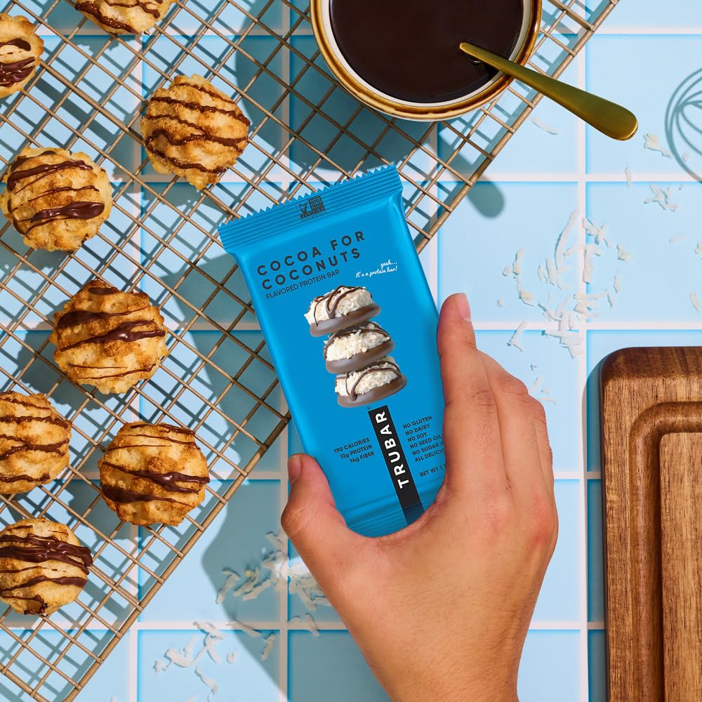 TRUBAR On-the-go snack image, convenient protein boost anywhere.
