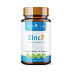 True Cellular Formulas Zinc7 bottle cap for easy daily dosing and consistent use