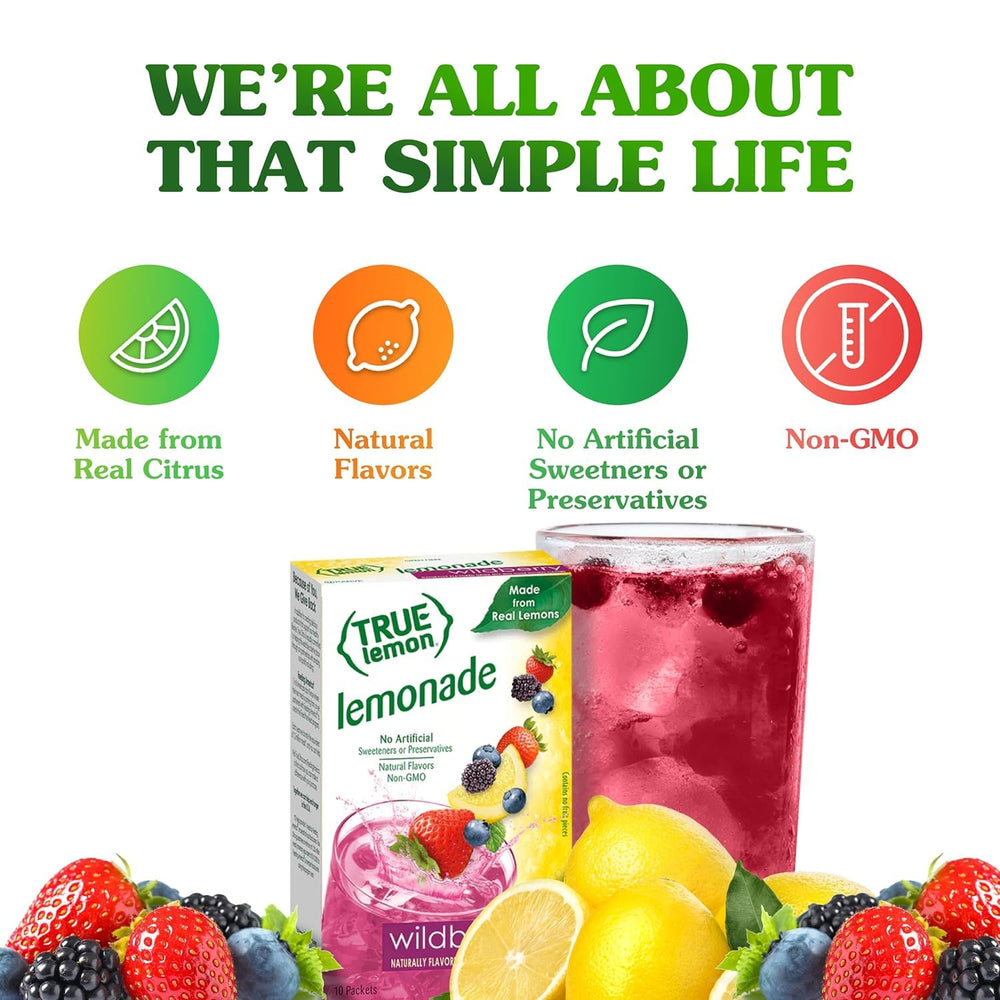 Brand logo visible on True Citrus packaging.