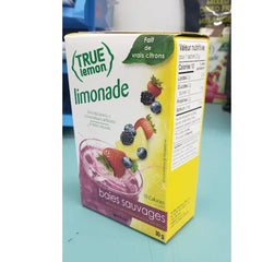 Sachet ingredients reveal real fruit flavor in True Citrus mix.