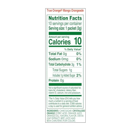 True Citrus ten-pack packaging for easy hydration throughout the day