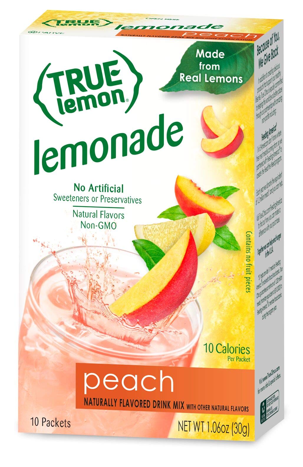 True Citrus original lemonade packet for a classic citrus note.