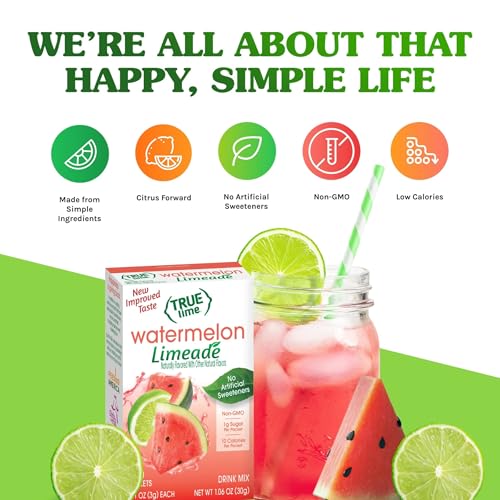 True Citrus True Lime Watermelon Limeade box for on-the-go refreshment