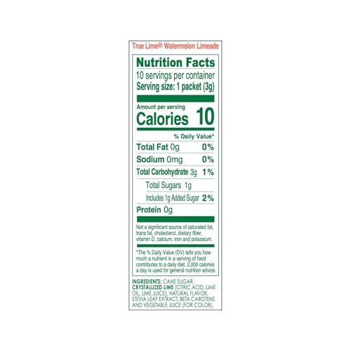 True Citrus packaging highlights natural ingredients and stevia-sugar blend