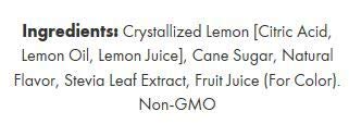 Bright label on Wildberry Lemonade packaging conveys flavor promise.