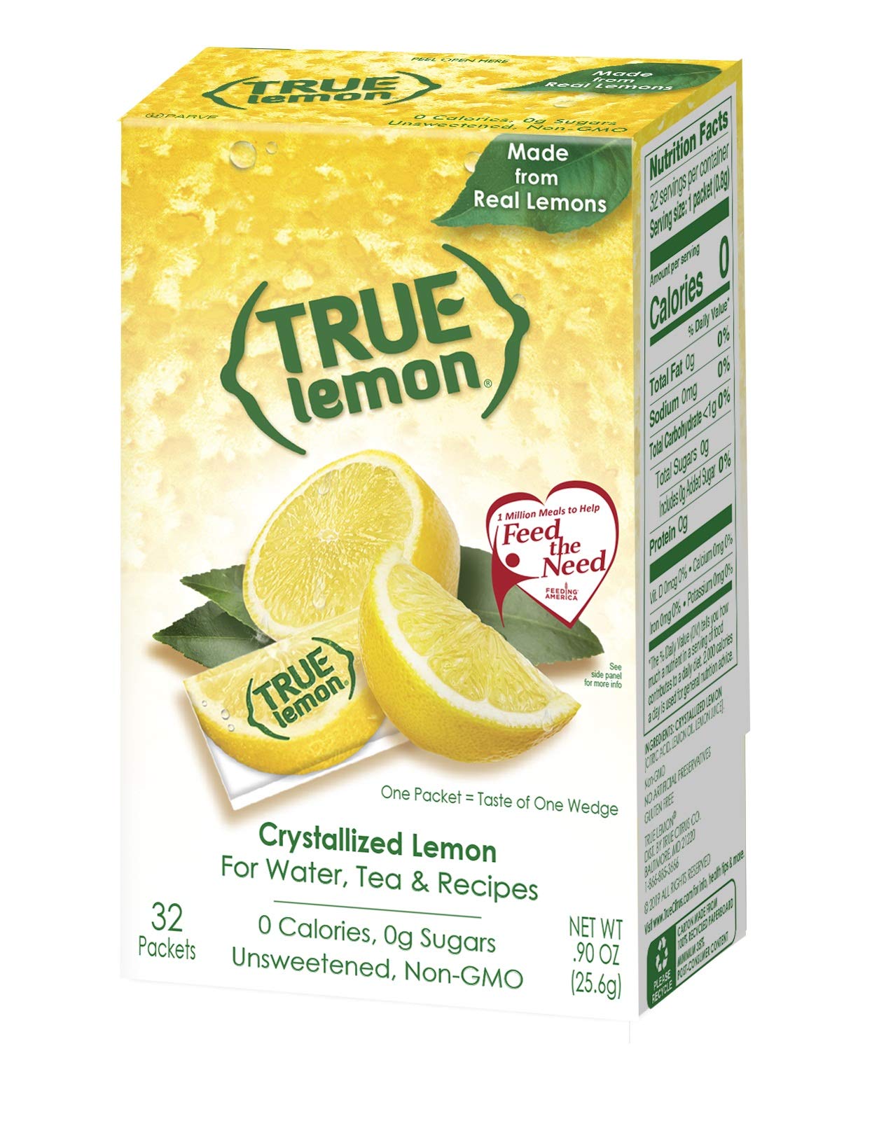 True Lime 32ct packaging close-up highlighting vibrant lime flavor for beverages