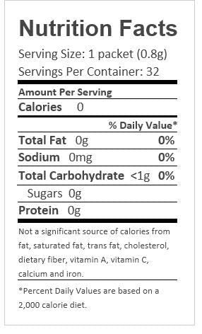 True Orange packet close-up highlights ready-to-use orange taste