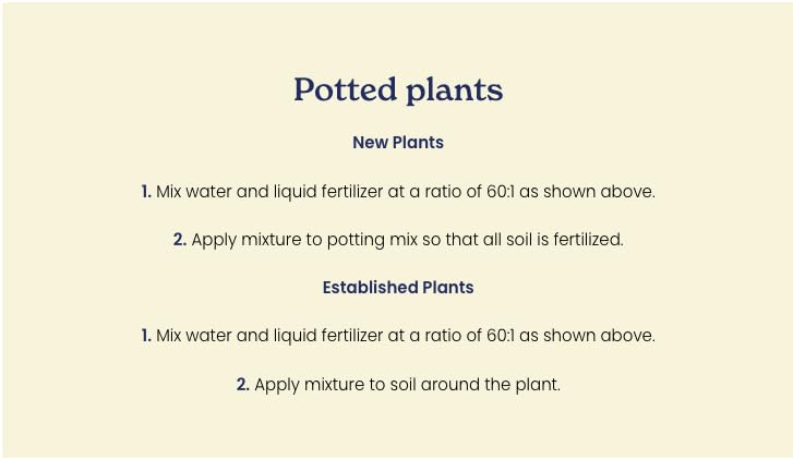 Applying True Organic formula to soil in a container garden.