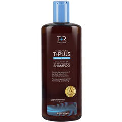True+Real coal tar therapeutic shampoo bottle, 16 oz, for scalp relief from itching and flaking