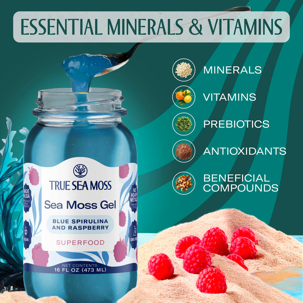 TrueSeaMoss gel on spoon demonstrates simple dosing