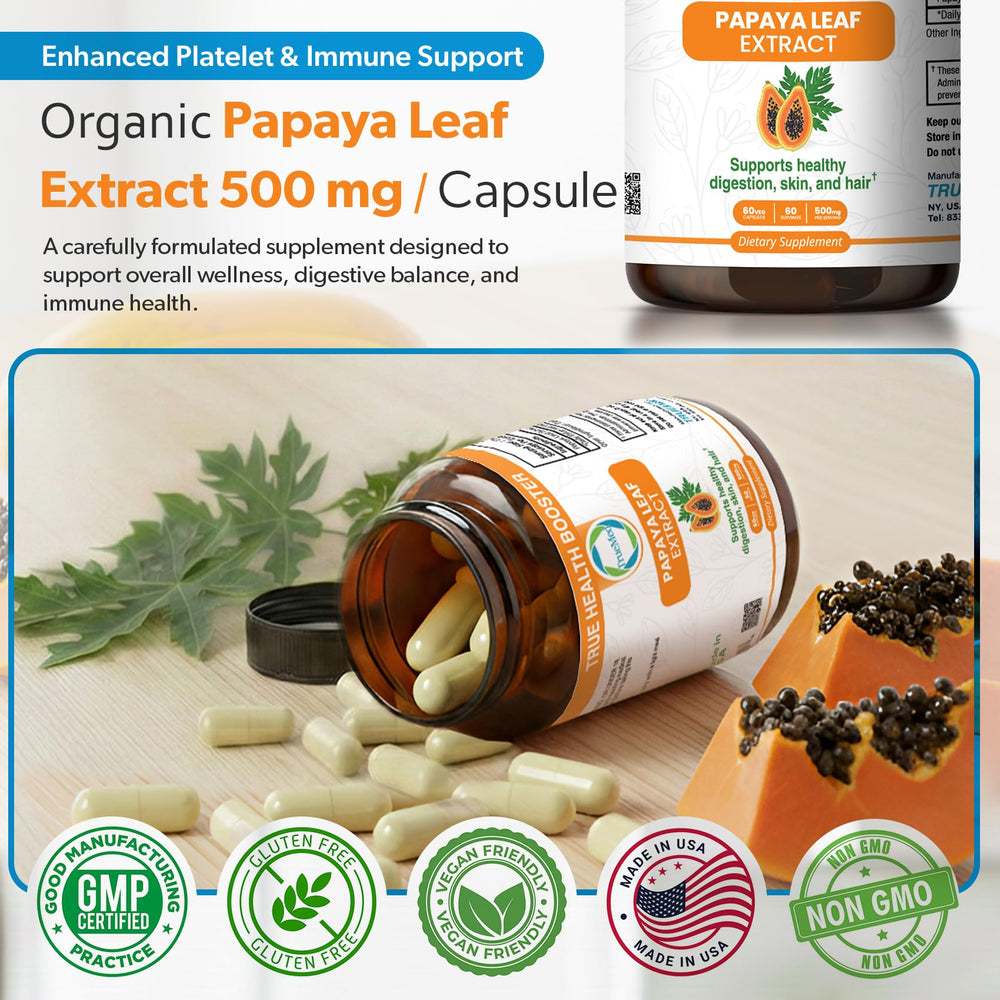 TRUEMED digestive wellness capsule scene emphasizing improved nutrient absorption potential.
