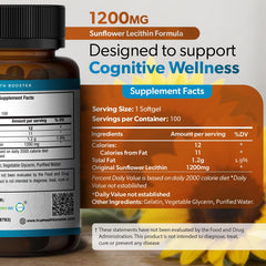 TRUEMED Organic Sunflower Lecithin ingredients close-up for clean purity