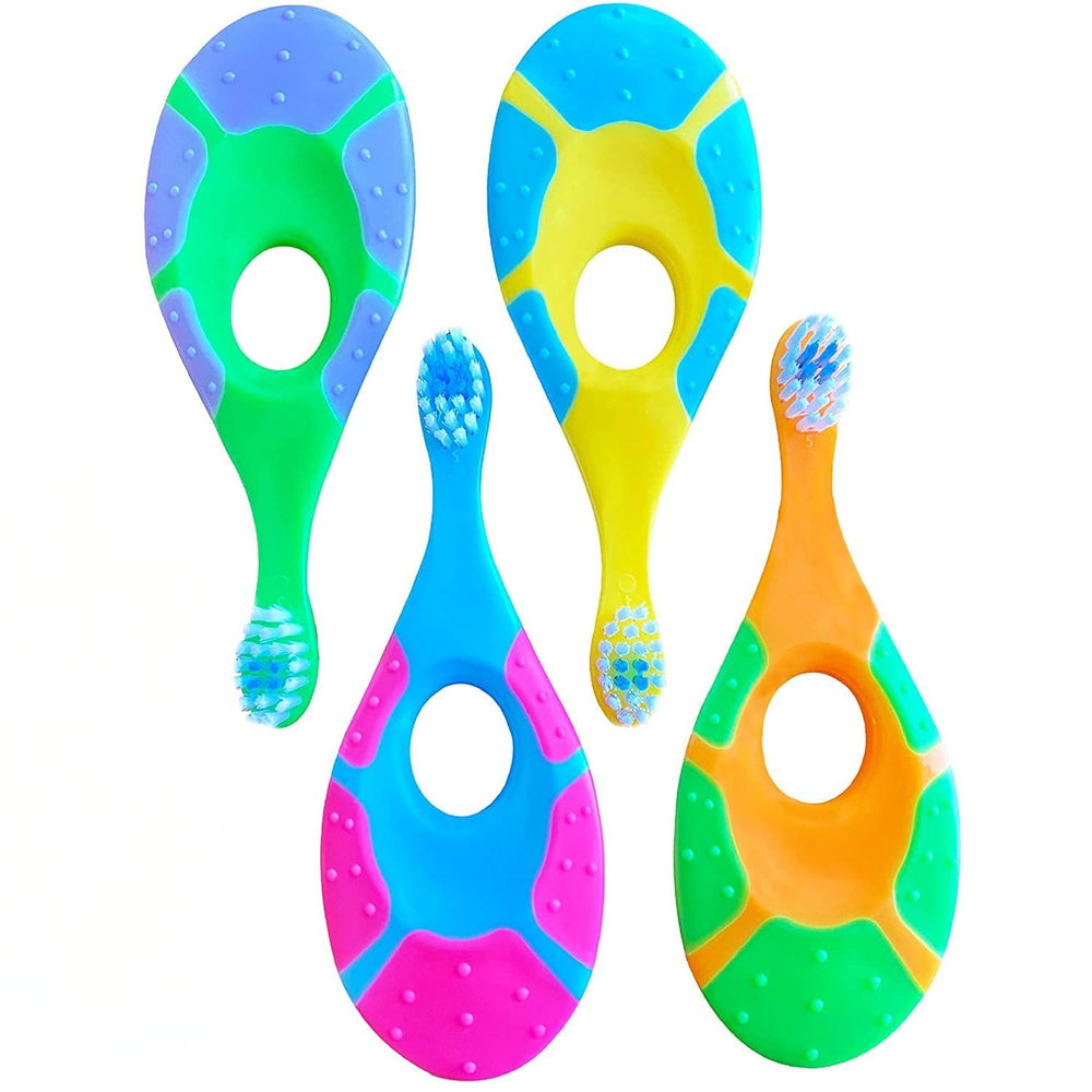 Trueocity safe and soft design supports chewing while learning oral care.