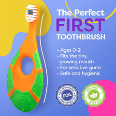 Trueocity toothbrush teething pad doubles as soothing ring during gum teething.