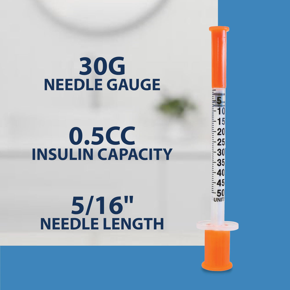 TRUEplus insulin syringe silicone-coated needle for comfortable injections