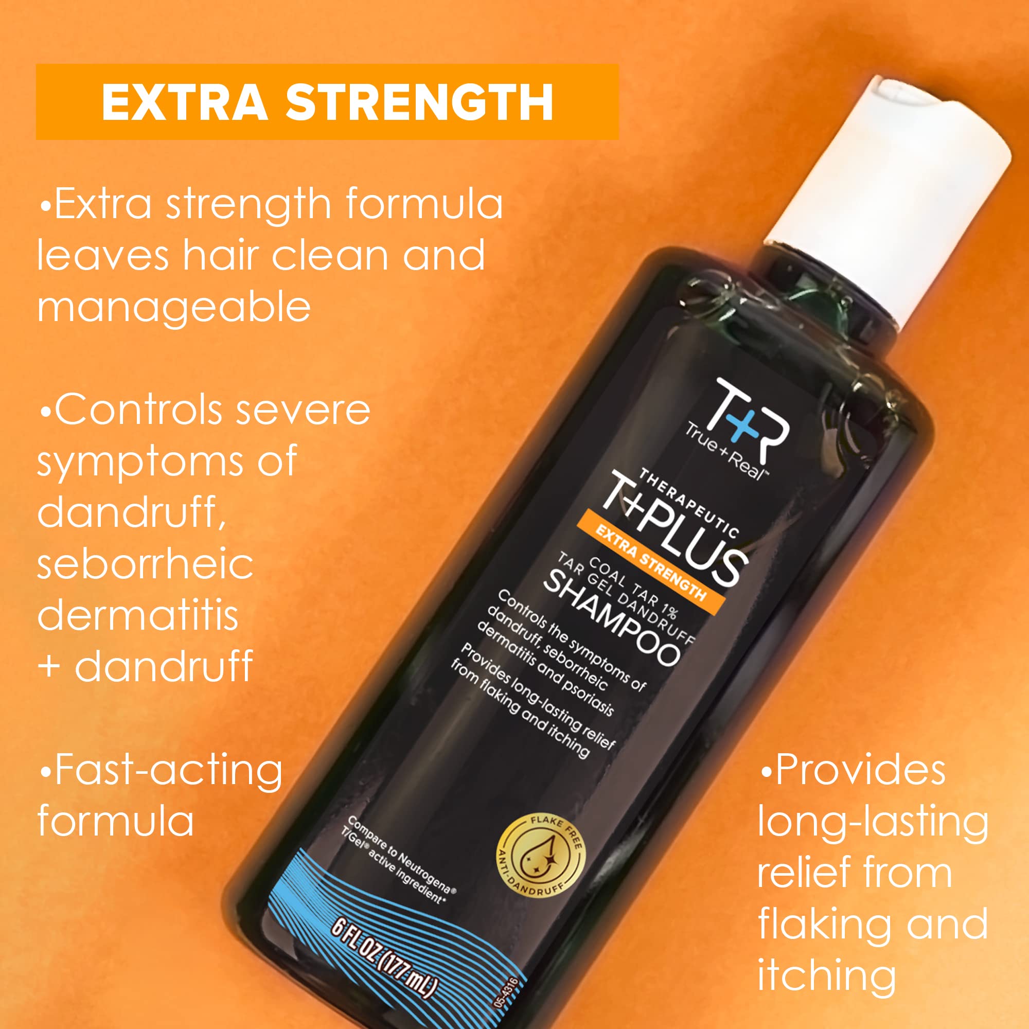 True+Real coal tar gel lather during shower demonstrates cleansing action.