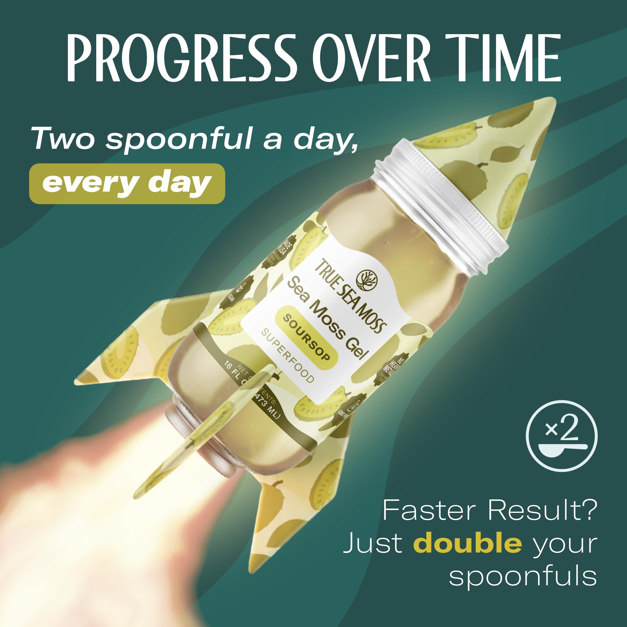 Refrigerated TrueSeaMoss gel stays fresh for up to four weeks.