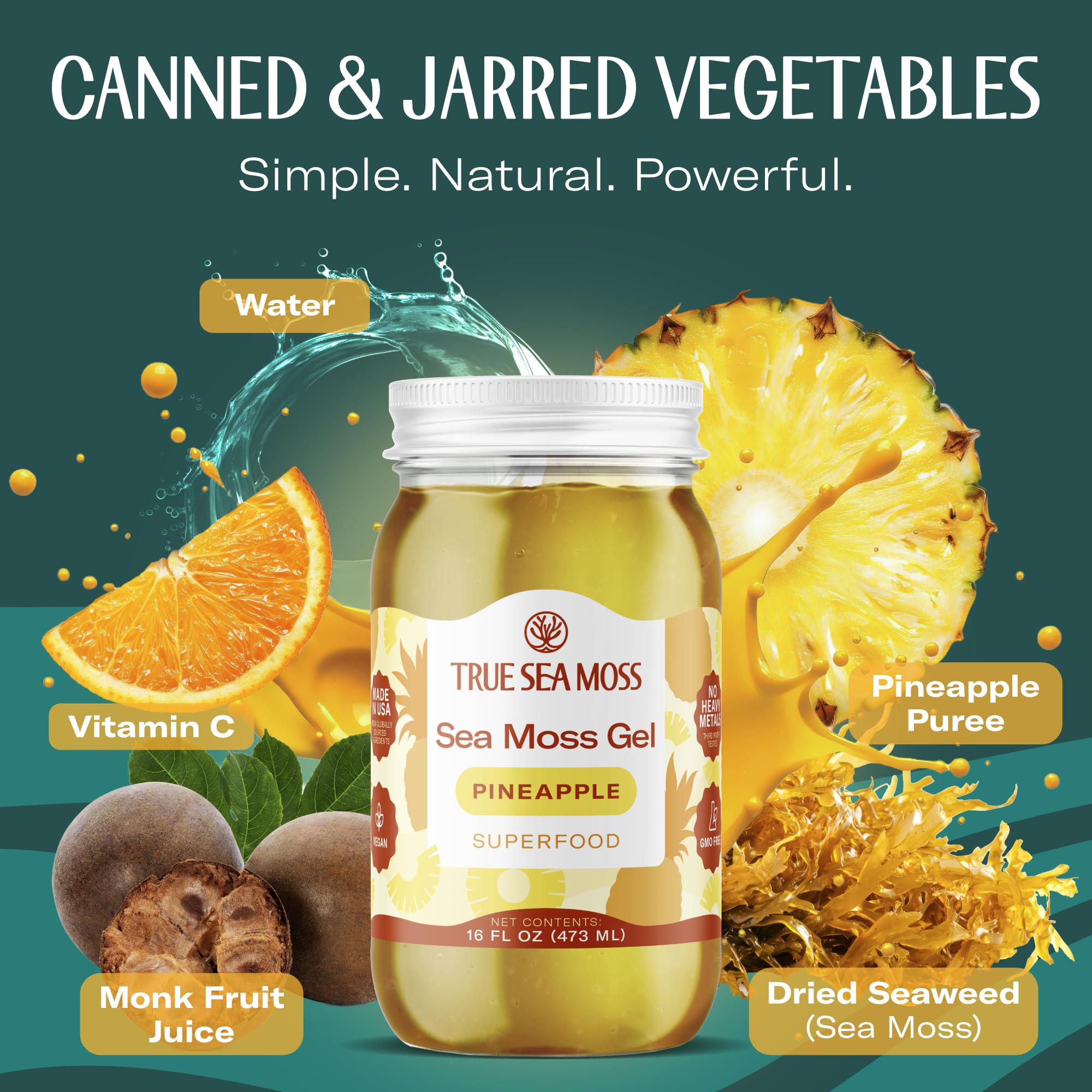 TrueSeaMoss sea moss gel label variation reflects batch-specific packaging
