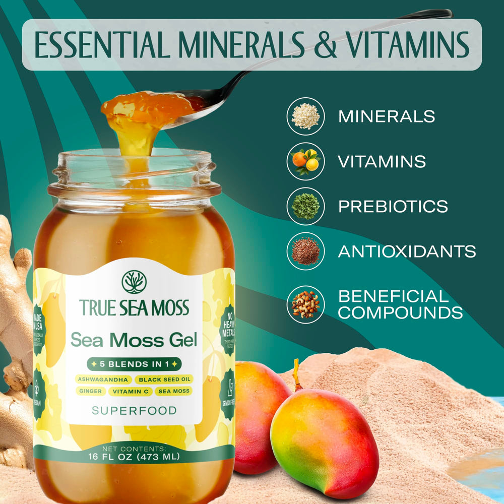TrueSeaMoss gel added to oatmeal or yogurt for a nutrient boost.
