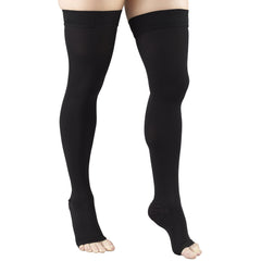 Truform silicone grip top band keeps stockings in place.