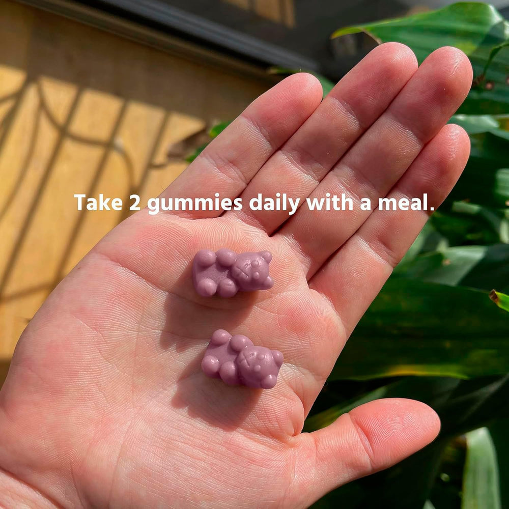 TruHeight Growth Gummies back panel noting USA GMP facility standards