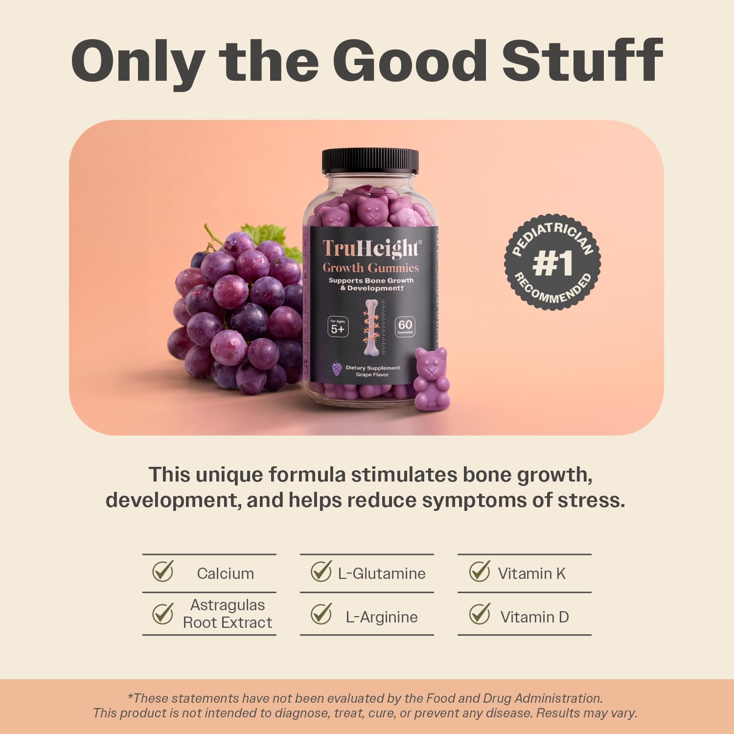 TruHeight Growth Gummies kid-friendly chewables for picky eaters