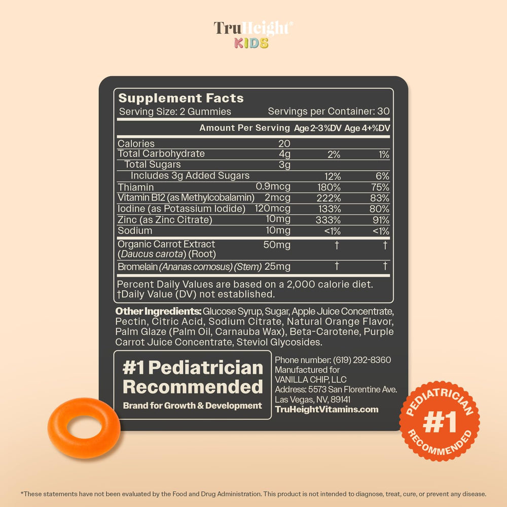 Nutrition label close-up emphasizing fiber and enzymes.