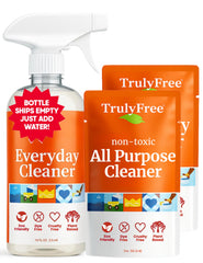 Truly Free Everyday Cleaner bottle 16oz with spray nozzle for kitchen surfaces