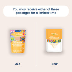 Truly Free OxyBoost powder close-up highlights strong stain removal.