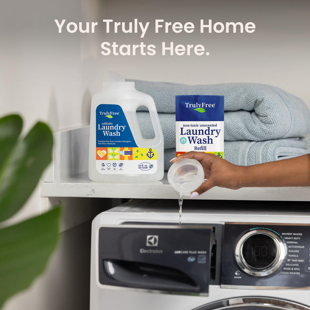 Truly Free unscented formula keeps laundry fragrance-free.