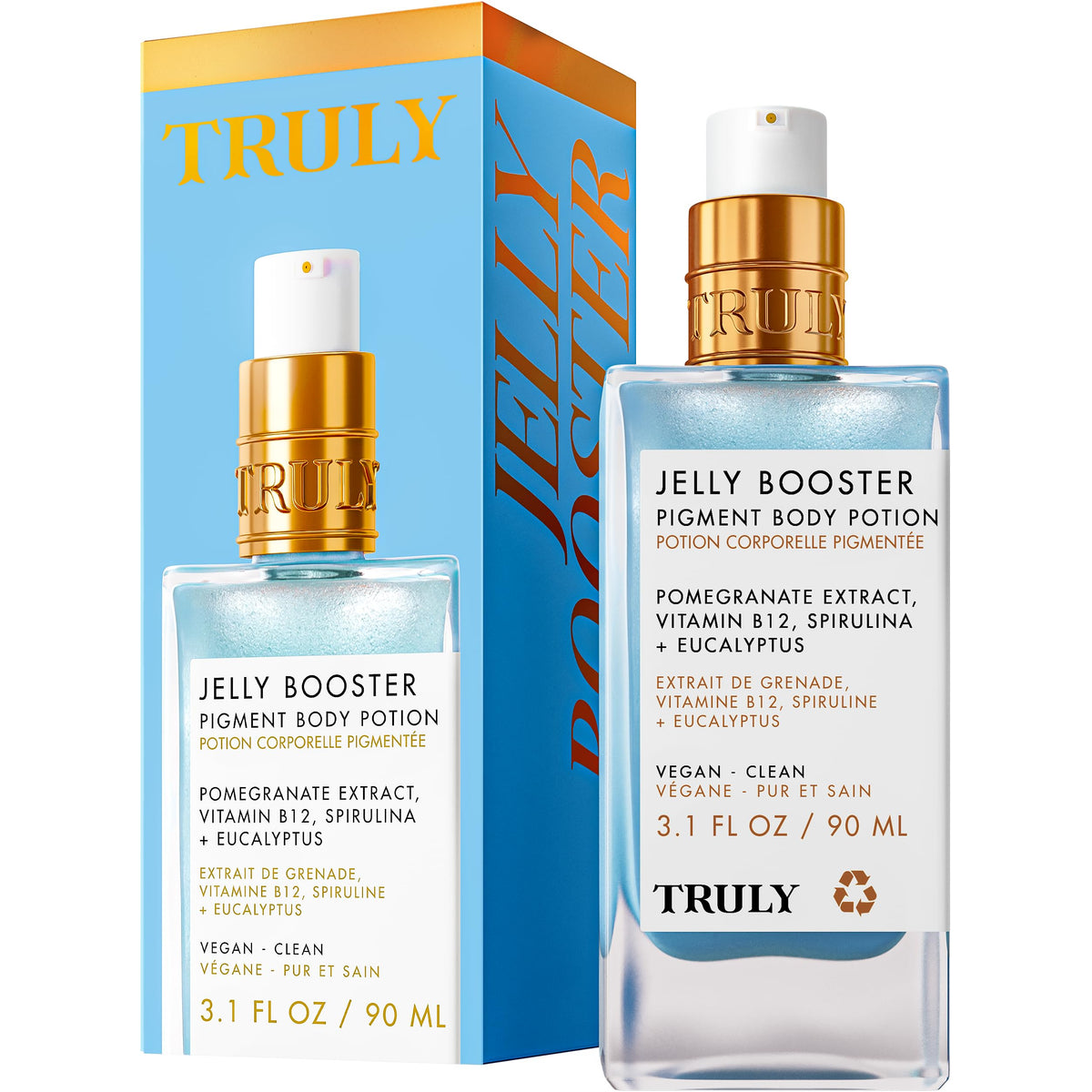 Truly Jelly Booster Pigment Body Potion bottle ready for at home pigment correction