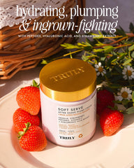 Truly Soft Serve cream pump shows easy application and quick absorption.